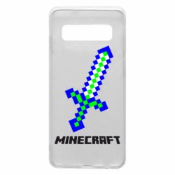 Чехол для Samsung S10 Меч Minecraft - PrintSalon