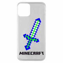 Чехол для iPhone 11 Меч Minecraft - PrintSalon