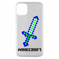 Чехол для iPhone 11 Pro Меч Minecraft - PrintSalon