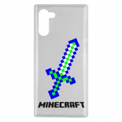 Чехол для Samsung Note 10 Меч Minecraft - PrintSalon