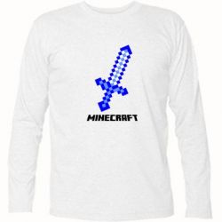 Футболка с длинным рукавом Меч Minecraft - PrintSalon