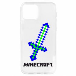 Чехол для iPhone 12 Pro Меч Minecraft - PrintSalon