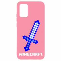 Чехол для Samsung A02s/M02s Меч Minecraft - PrintSalon