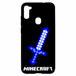 Чехол для Samsung A11/M11 Меч Minecraft - PrintSalon