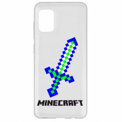 Чехол для Samsung A31 Меч Minecraft - PrintSalon