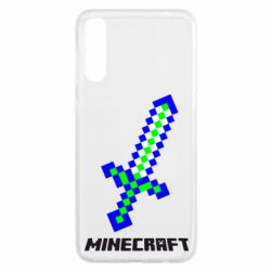 Чехол для Samsung A50 Меч Minecraft - PrintSalon