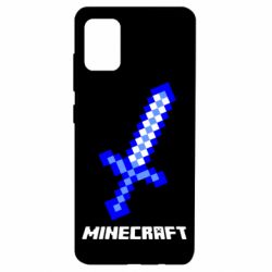 Чехол для Samsung A51 Меч Minecraft - PrintSalon
