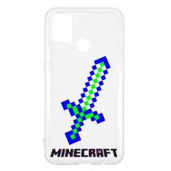Чехол для Samsung M31 Меч Minecraft - PrintSalon