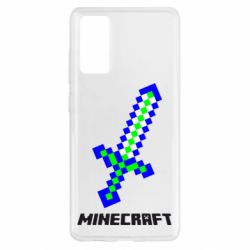 Чехол для Samsung S20 FE Меч Minecraft - PrintSalon