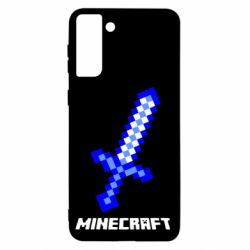 Чехол для Samsung S21+ Меч Minecraft - PrintSalon
