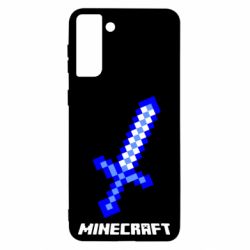 Чехол для Samsung S21 Ultra Меч Minecraft - PrintSalon