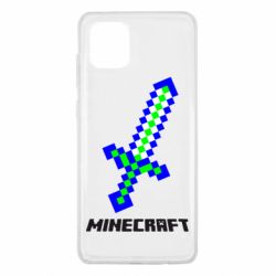 Чехол для Samsung Note 10 Lite Меч Minecraft - PrintSalon