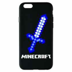 Чехол для iPhone 6/6S Меч Minecraft - PrintSalon