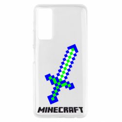 Чехол для Huawei P Smart 2021 Меч Minecraft - PrintSalon