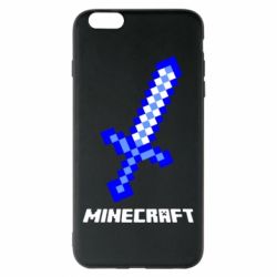 Чехол для iPhone 6 Plus/6S Plus Меч Minecraft - PrintSalon