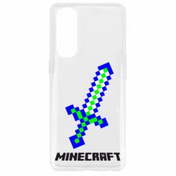 Чехол для Oppo Reno 4 Pro Меч Minecraft - PrintSalon