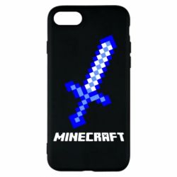 Чехол для iPhone 7 Меч Minecraft - PrintSalon