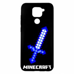 Чехол для Xiaomi Redmi Note 9/Redmi 10X Меч Minecraft - PrintSalon