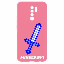 Чехол для Xiaomi Redmi 9 Меч Minecraft - PrintSalon