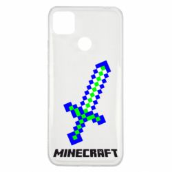 Чехол для Xiaomi Redmi 9c Меч Minecraft - PrintSalon