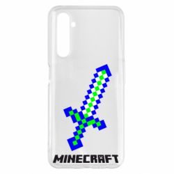 Чехол для Realme 6 Pro Меч Minecraft - PrintSalon