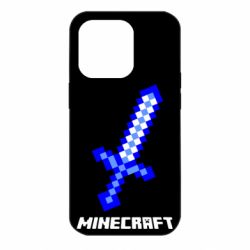 Чехол для iPhone 14 Pro Меч Minecraft - PrintSalon