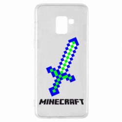 Чехол для Samsung A8+ 2018 Меч Minecraft - PrintSalon