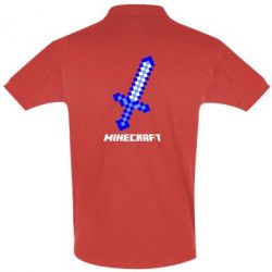 Мужское поло Меч Minecraft - PrintSalon