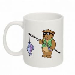 Чашка 320ml Медведь ловит рыбу