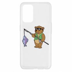 Чохол для Oppo Reno 5 4G Ведмідь ловить рибу