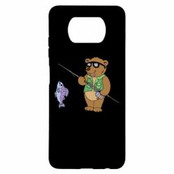 Чохол для Xiaomi Poco X3 Ведмідь ловить рибу