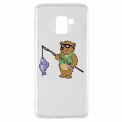 Чохол для Samsung A8+ 2018 Ведмідь ловить рибу - PrintSalon