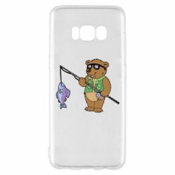 Чохол для Samsung S8 Ведмідь ловить рибу - PrintSalon