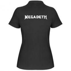 Женское поло Megadeth - PrintSalon