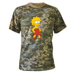 Камуфляжная футболка Мэгги Симпсон - PrintSalon
