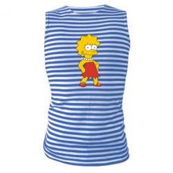 Майка-тельняшка Мэгги Симпсон - PrintSalon