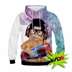 Дитяче 3D худі Melomaniac - PrintSalon