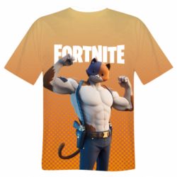 Мужская футболка 3D Meowscles from Fortnite - PrintSalon