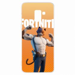 Чехол для Samsung A8+ 2018 Meowscles from Fortnite - PrintSalon