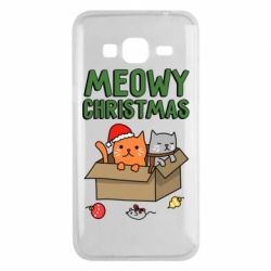 Чохол для Samsung J3 2016 Meowy Christmas - PrintSalon