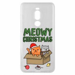 Чохол для Meizu Note 8 Meowy Christmas - PrintSalon