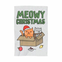 Рушник з принтом Meowy Christmas - PrintSalon