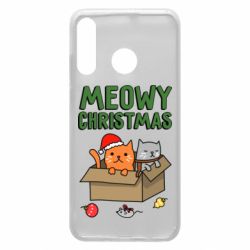 Чохол для Huawei P30 Lite Meowy Christmas - PrintSalon