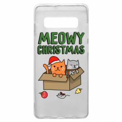 Чохол для Samsung S10+ Meowy Christmas - PrintSalon