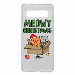 Чохол для Samsung S10 Meowy Christmas - PrintSalon