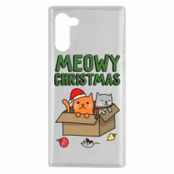Чохол для Samsung Note 10 Meowy Christmas - PrintSalon