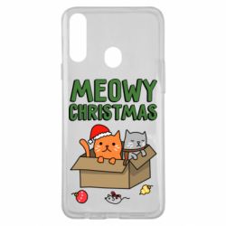 Чехол для Samsung A20s Meowy Christmas