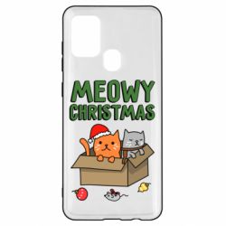 Чохол для Samsung A21s Meowy Christmas - PrintSalon