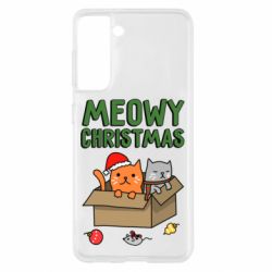 Чохол для Samsung S21 Meowy Christmas - PrintSalon