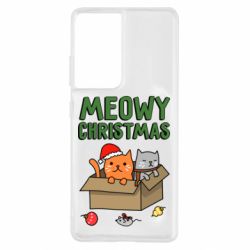 Чохол для Samsung S21 Ultra Meowy Christmas - PrintSalon